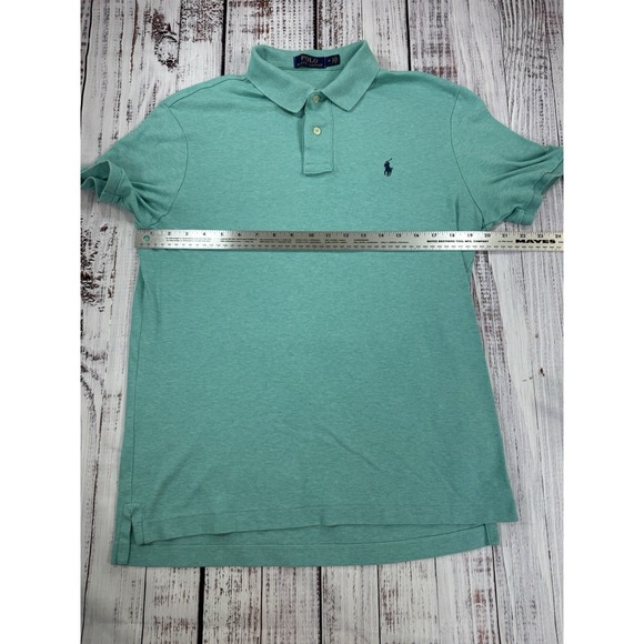 Polo Ralph Lauren Men's Shirt Aqua Green Short Sleeve Size Medium - Picture 4 of 12